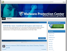 Tablet Screenshot of malwareprotectioncenter.com
